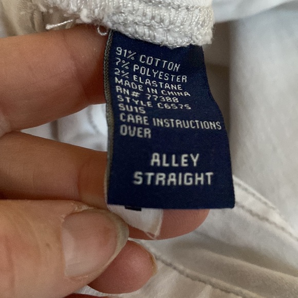 MADEWELL White Denim Alley Straight Leg Distressed Jeans, Size 31 - Picture 8 of 9